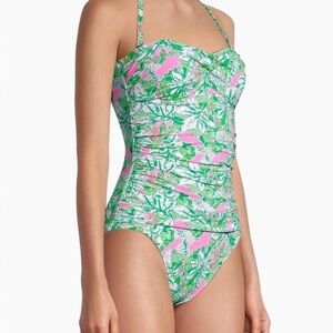 NWOT Lilly Pulitzer Flamenco One Piece in Botanical Bliss Print Size 4